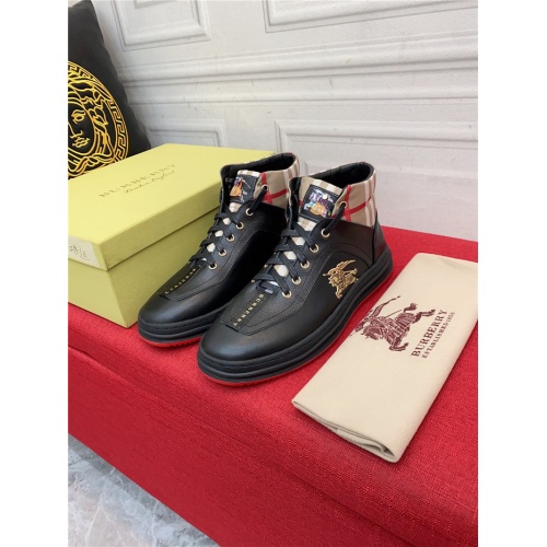 Replica Burberry High Tops Shoes For Men #931346 $76.00 USD for Wholesale