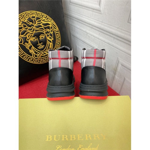 Replica Burberry High Tops Shoes For Men #931348 $76.00 USD for Wholesale