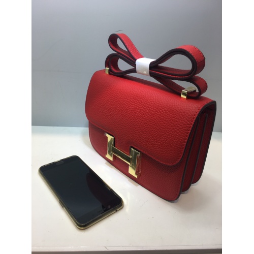 Replica Hermes AAA Quality Messenger Bags For Women #931740 $92.00 USD for Wholesale