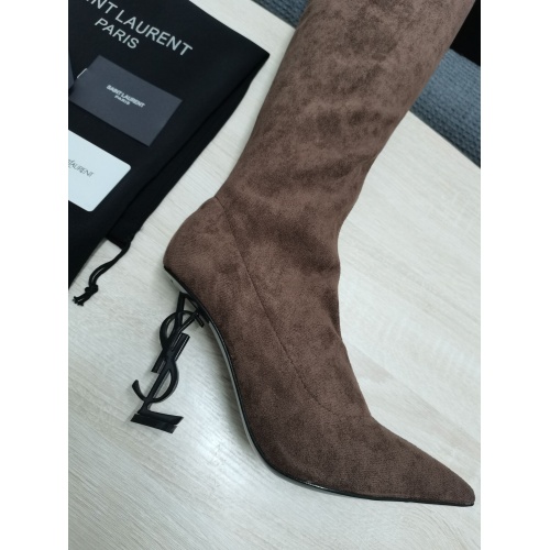 Replica Yves Saint Laurent Boots For Women #931817 $140.00 USD for Wholesale
