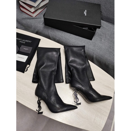 Replica Yves Saint Laurent Boots For Women #931820 $140.00 USD for Wholesale