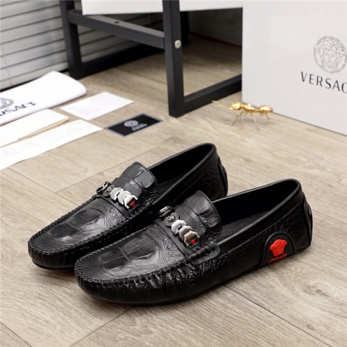 Replica Versace Leather Shoes For Men #932247 $68.00 USD for Wholesale
