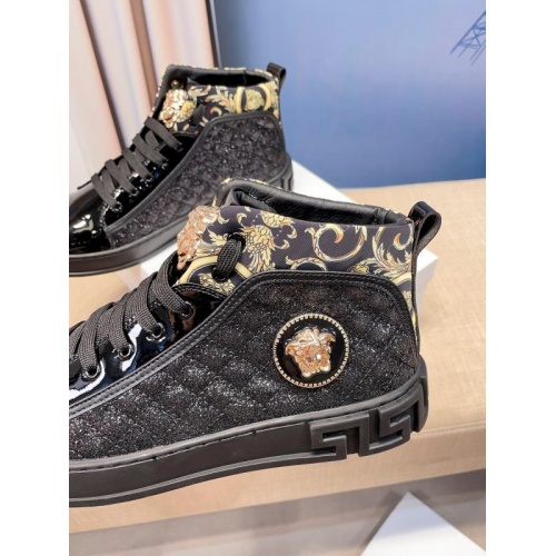 Replica Versace High Tops Shoes For Men #932457 $76.00 USD for Wholesale