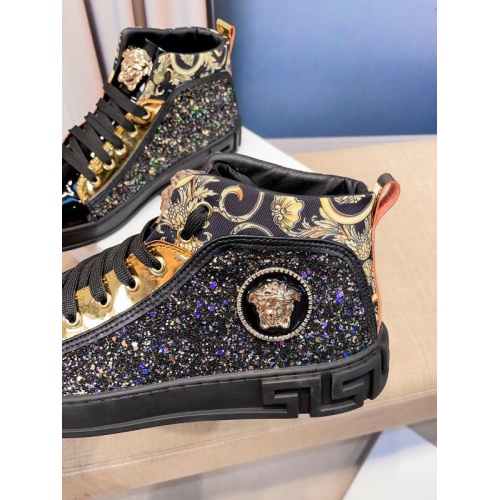 Replica Versace High Tops Shoes For Men #932458 $76.00 USD for Wholesale