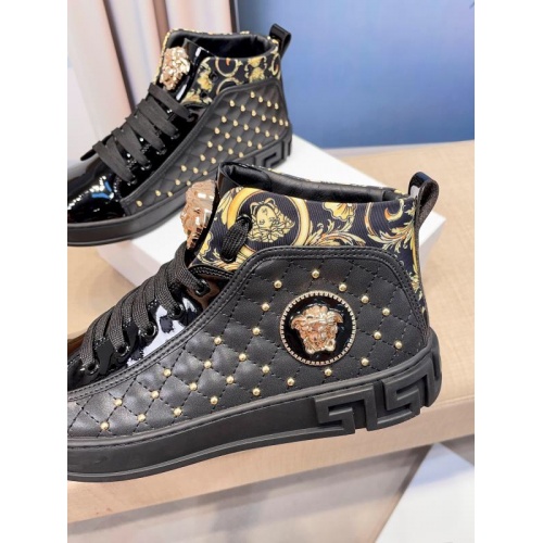 Replica Versace High Tops Shoes For Men #932459 $76.00 USD for Wholesale