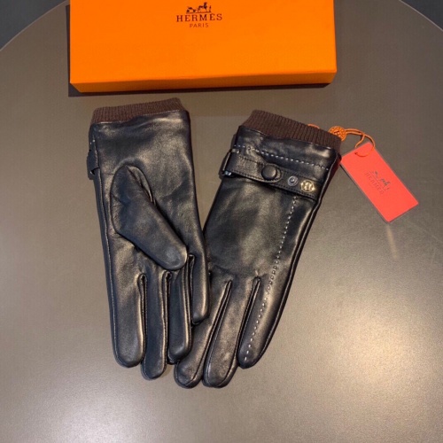 Replica Hermes Gloves For Women #932573 $54.00 USD for Wholesale