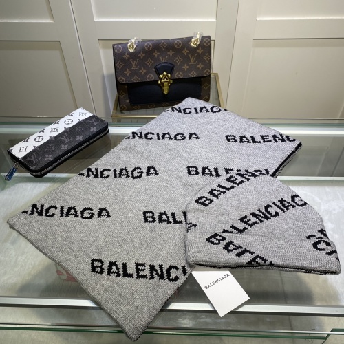 Replica Balenciaga Woolen Hat & Scarf For Women #932579 $52.00 USD for Wholesale