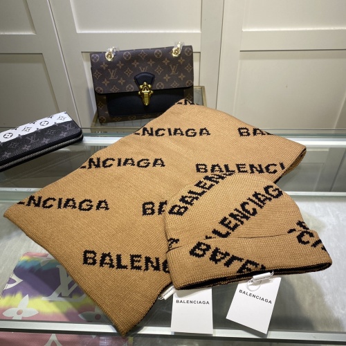 Replica Balenciaga Woolen Hat & Scarf For Women #932581 $52.00 USD for Wholesale