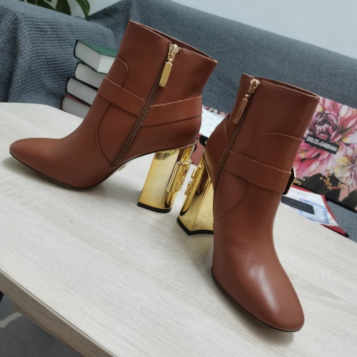 Replica Dolce & Gabbana D&G Boots For Women #932606 $165.00 USD for Wholesale