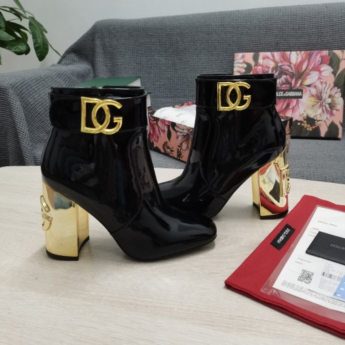 Replica Dolce & Gabbana D&G Boots For Women #932615 $165.00 USD for Wholesale