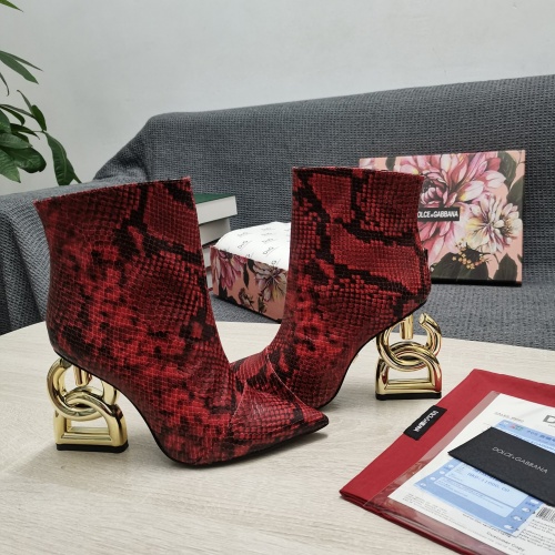 Replica Dolce & Gabbana D&G Boots For Women #932617 $165.00 USD for Wholesale
