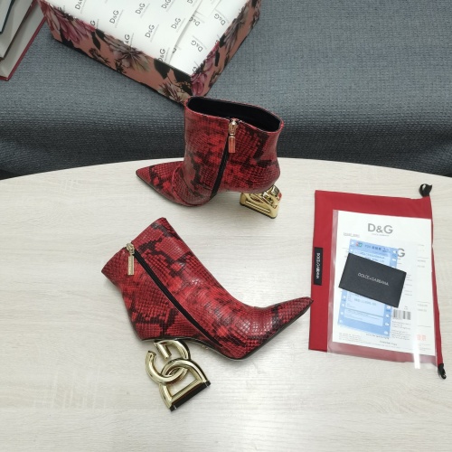 Replica Dolce & Gabbana D&G Boots For Women #932617 $165.00 USD for Wholesale