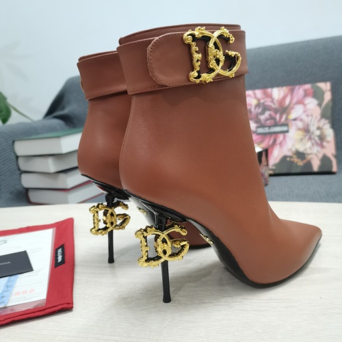 Replica Dolce & Gabbana D&G Boots For Women #932635 $172.00 USD for Wholesale