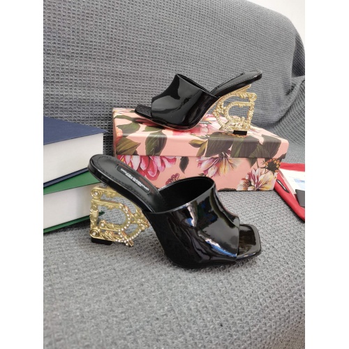 Replica Dolce & Gabbana D&G Slippers For Women #932640 $130.00 USD for Wholesale