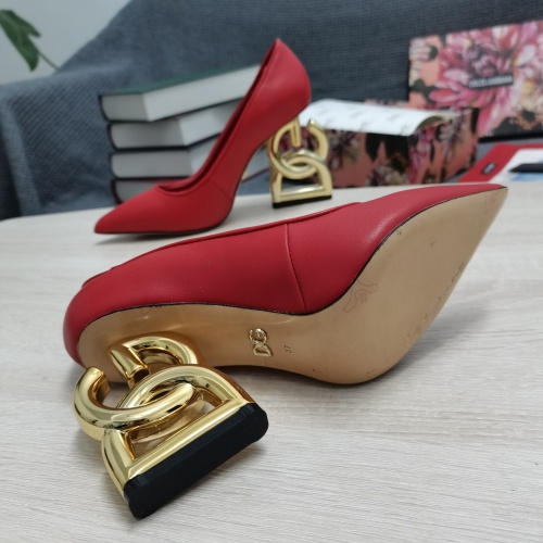 Replica Dolce & Gabbana D&G High-Heeled Shoes For Women #932648 $135.00 USD for Wholesale
