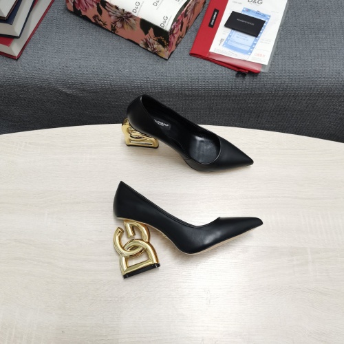 Replica Dolce & Gabbana D&G High-Heeled Shoes For Women #932655 $135.00 USD for Wholesale