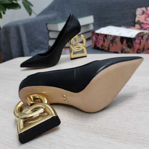 Replica Dolce & Gabbana D&G High-Heeled Shoes For Women #932655 $135.00 USD for Wholesale