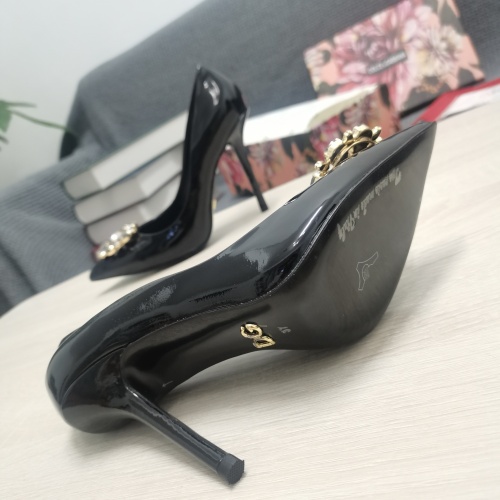 Replica Dolce & Gabbana D&G High-Heeled Shoes For Women #932657 $130.00 USD for Wholesale