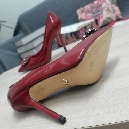 Replica Dolce & Gabbana D&G High-Heeled Shoes For Women #932658 $130.00 USD for Wholesale