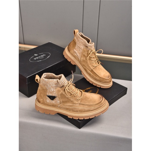 Prada Boots For Men #932688 $88.00 USD, Wholesale Replica Prada Boots