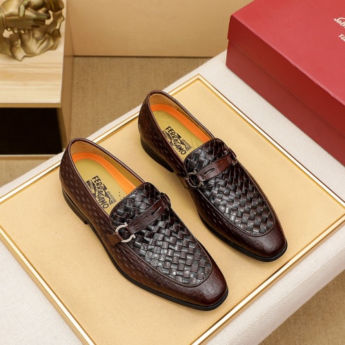 Salvatore Ferragamo Leather Shoes For Men #932898 $80.00 USD, Wholesale Replica Salvatore Ferragamo Leather Shoes