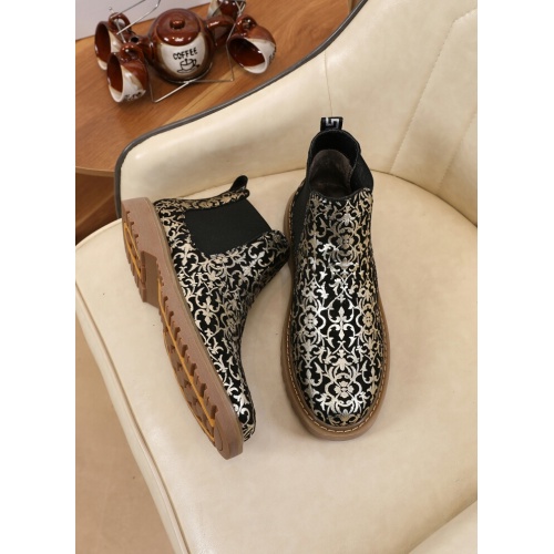 Replica Versace Boots For Men #932910 $76.00 USD for Wholesale