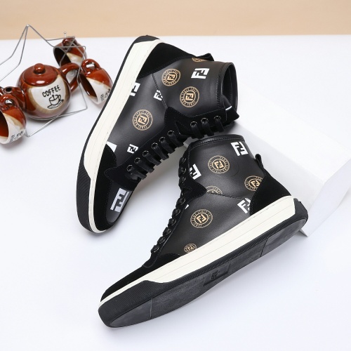 Replica Fendi High Tops Casual Shoes For Men #932921 $80.00 USD for Wholesale
