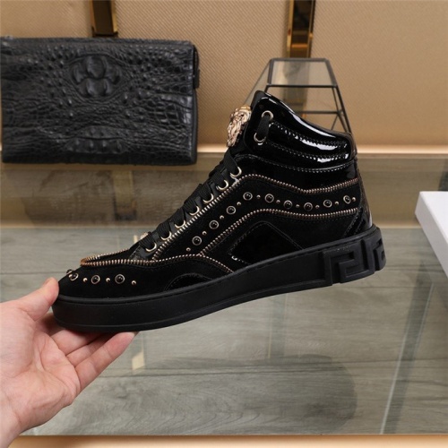 Replica Versace High Tops Shoes For Men #933151 $88.00 USD for Wholesale