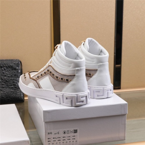 Replica Versace High Tops Shoes For Men #933152 $88.00 USD for Wholesale