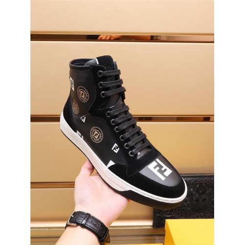 Replica Fendi High Tops Casual Shoes For Men #933168 $85.00 USD for Wholesale