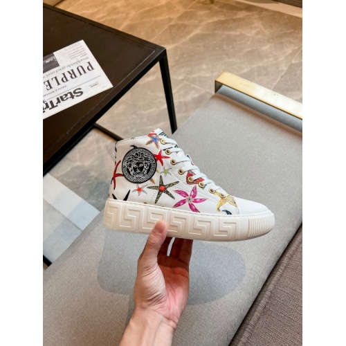 Replica Versace High Tops Shoes For Women #933416 $115.00 USD for Wholesale