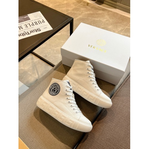Versace High Tops Shoes For Women #933417 $115.00 USD, Wholesale Replica Versace High Tops Shoes