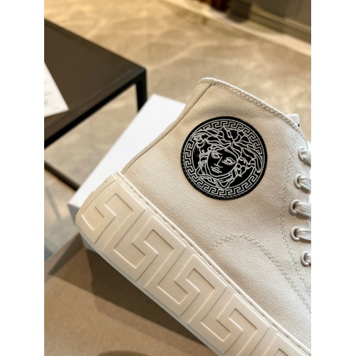 Replica Versace High Tops Shoes For Women #933417 $115.00 USD for Wholesale