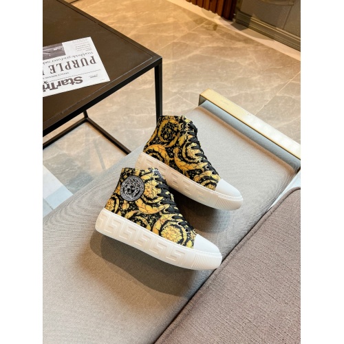 Versace High Tops Shoes For Women #933419 $115.00 USD, Wholesale Replica Versace High Tops Shoes