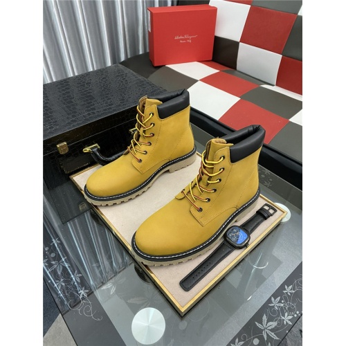 Salvatore Ferragamo Boots For Men #933473 $92.00 USD, Wholesale Replica Salvatore Ferragamo Boots