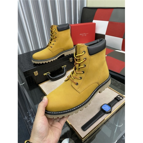 Replica Salvatore Ferragamo Boots For Men #933473 $92.00 USD for Wholesale