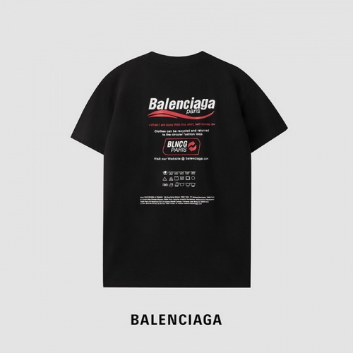 Replica Balenciaga T-Shirts Short Sleeved For Men #933495 $29.00 USD for Wholesale