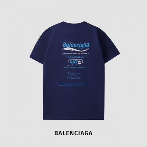 Replica Balenciaga T-Shirts Short Sleeved For Men #933496 $29.00 USD for Wholesale