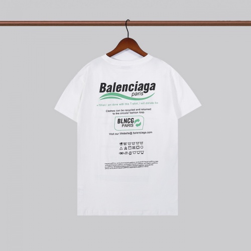 Replica Balenciaga T-Shirts Short Sleeved For Men #933502 $27.00 USD for Wholesale