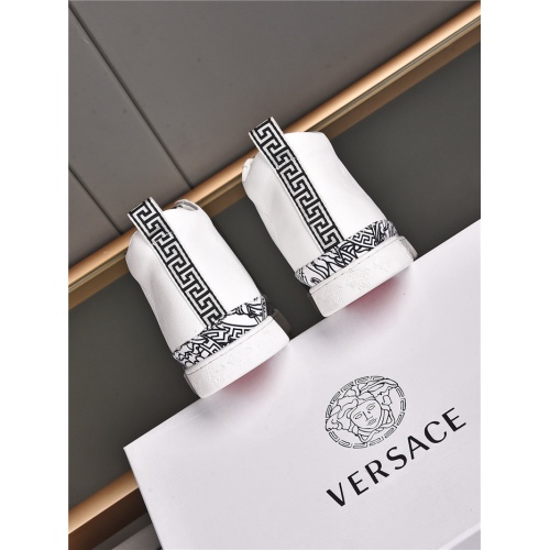 Replica Versace High Tops Shoes For Men #933675 $80.00 USD for Wholesale