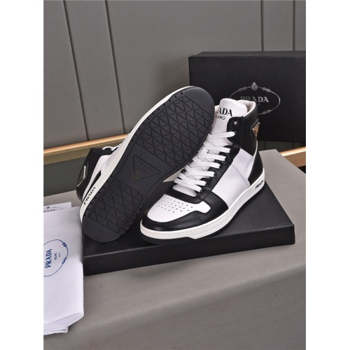Replica Prada High Tops Shoes For Men #933723 $92.00 USD for Wholesale