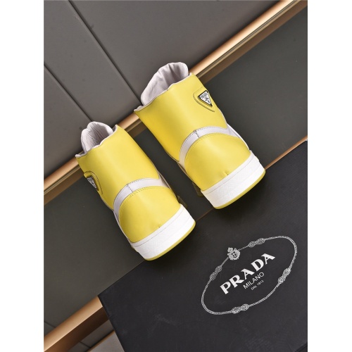 Replica Prada High Tops Shoes For Men #933724 $92.00 USD for Wholesale