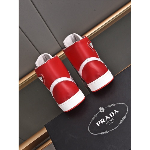 Replica Prada High Tops Shoes For Men #933725 $92.00 USD for Wholesale