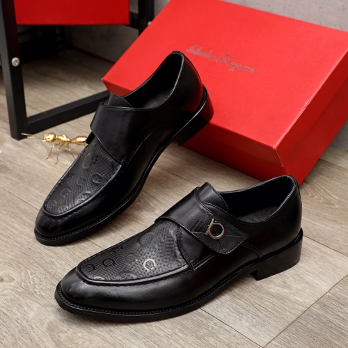 Salvatore Ferragamo Leather Shoes For Men #934098 $82.00 USD, Wholesale Replica Salvatore Ferragamo Leather Shoes