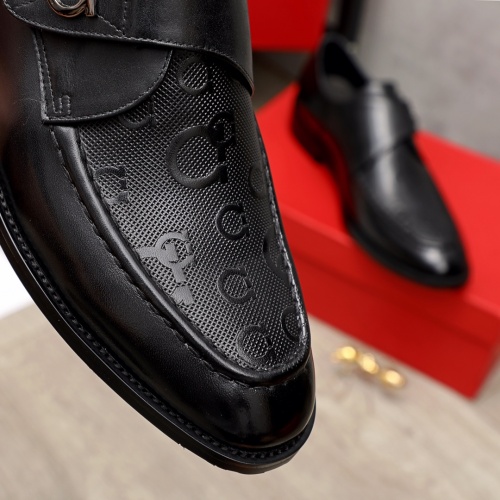 Replica Salvatore Ferragamo Leather Shoes For Men #934098 $82.00 USD for Wholesale