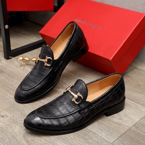 Salvatore Ferragamo Leather Shoes For Men #934099 $82.00 USD, Wholesale Replica Salvatore Ferragamo Leather Shoes