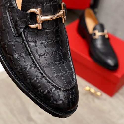 Replica Salvatore Ferragamo Leather Shoes For Men #934099 $82.00 USD for Wholesale