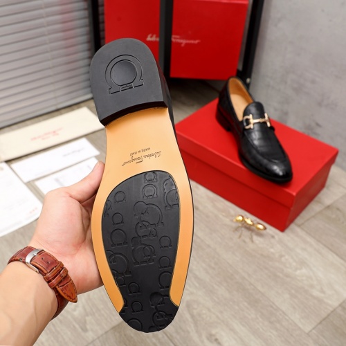 Replica Salvatore Ferragamo Leather Shoes For Men #934099 $82.00 USD for Wholesale