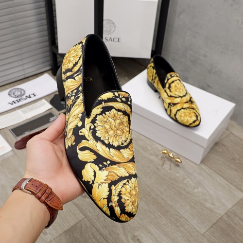 Replica Versace Leather Shoes For Men #934104 $82.00 USD for Wholesale
