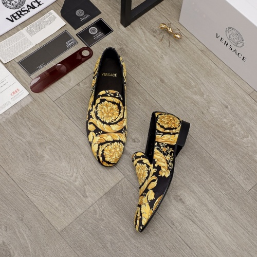 Replica Versace Leather Shoes For Men #934104 $82.00 USD for Wholesale